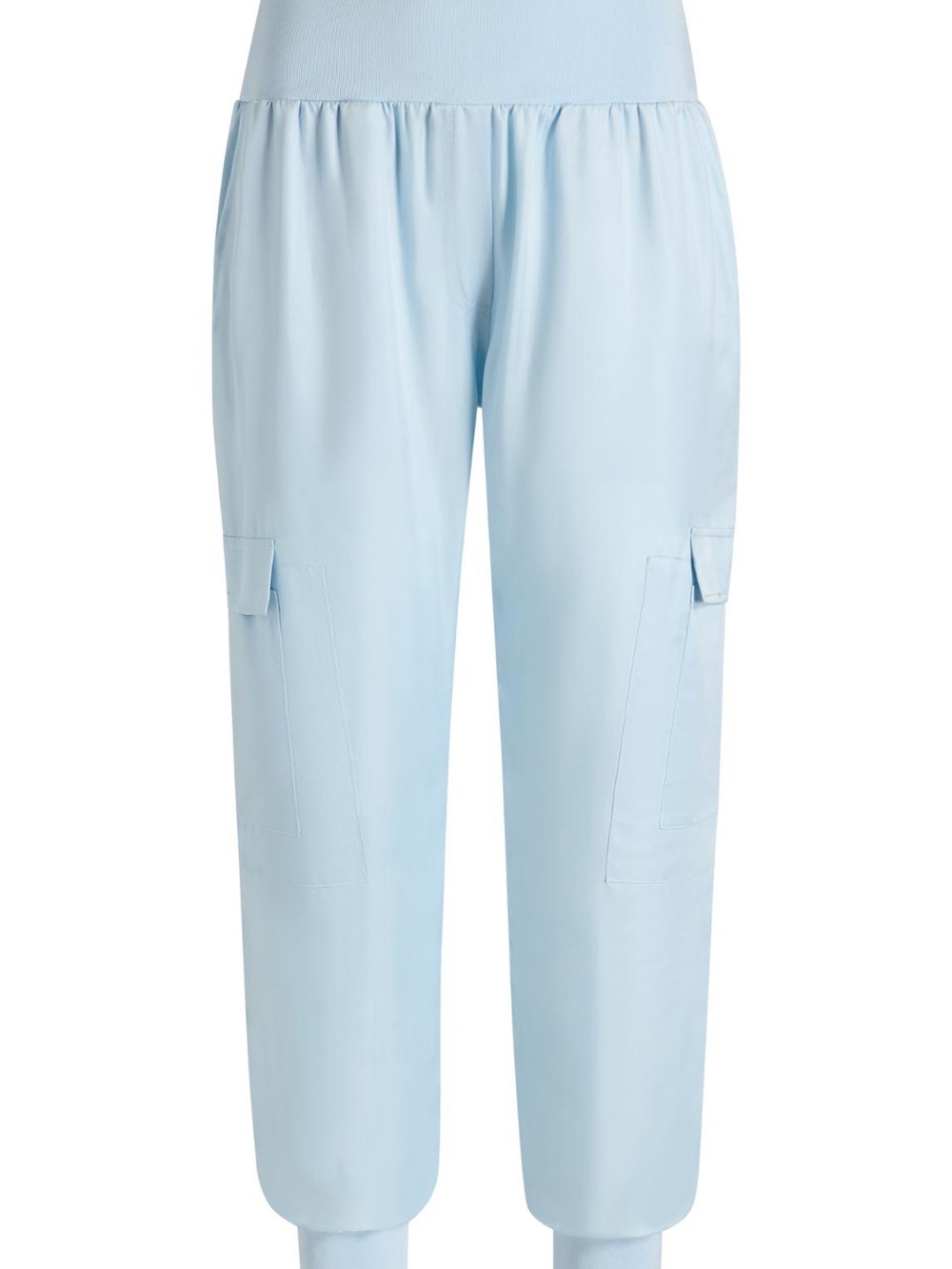 NWT Cinq a Sept Light Blue Giles Pant Cupro Cargo Jogger